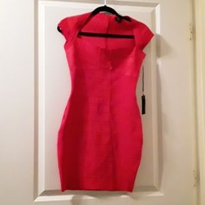 Women's Red Twelfth Love Bandage Dress